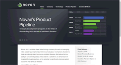 Desktop Screenshot of novan.com