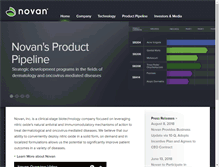 Tablet Screenshot of novan.com